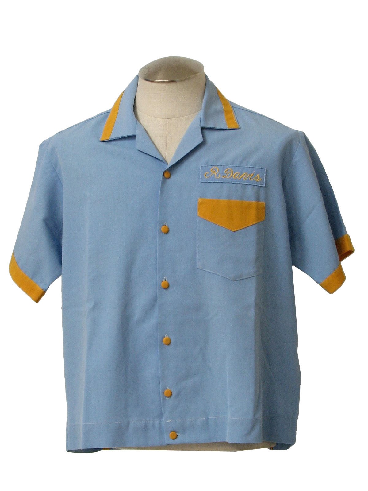 Vintage Unreadable Label 60's Bowling Shirt: Early 60s -Unreadable ...