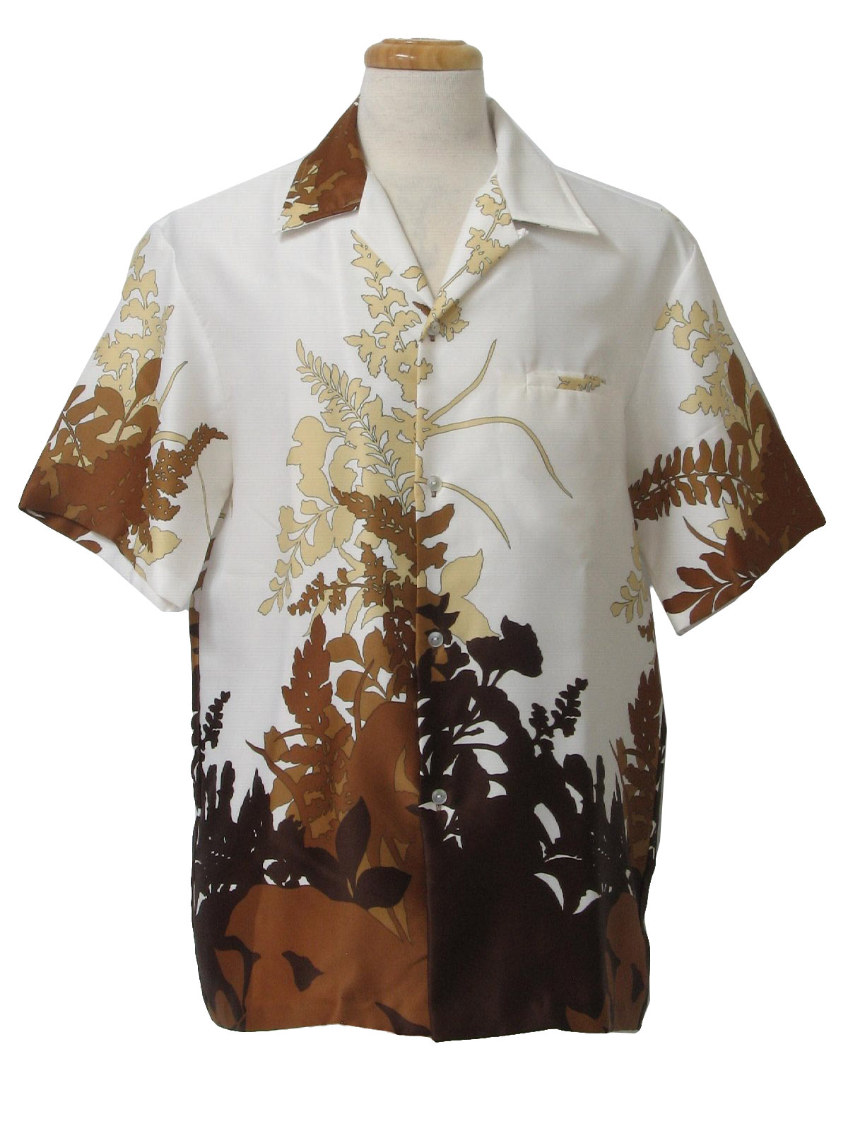 1970's Print Disco Shirt (Waltah Clarkes Hawaiian Shops): 70s -Waltah ...