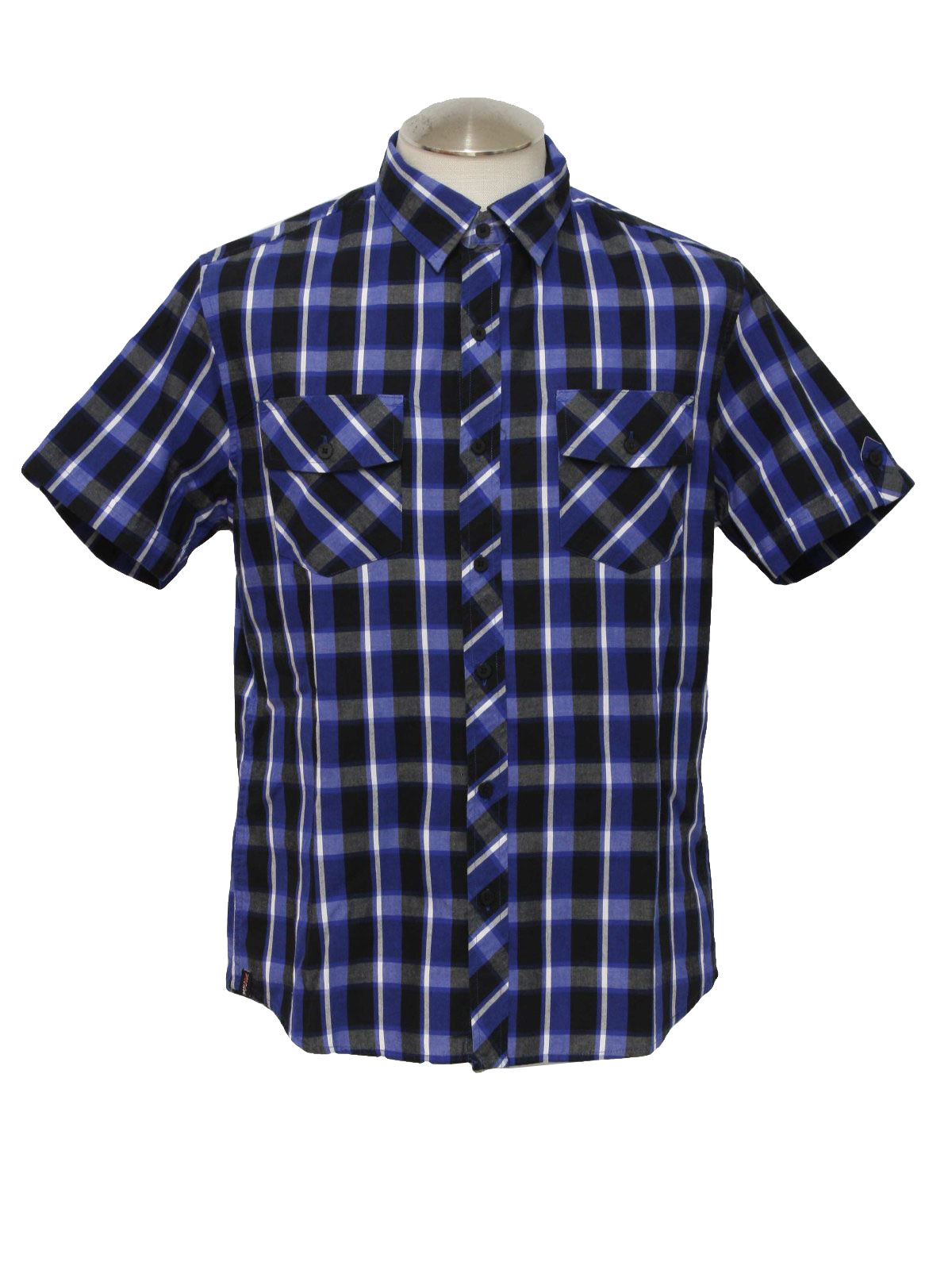 Retro Nineties Shirt: 90s -Hawk- Mens cobalt blue, black, white ...