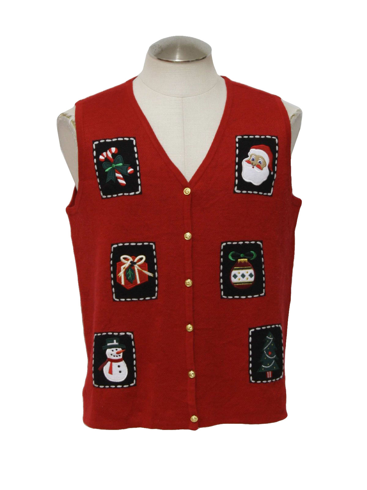 Ugly Christmas Sweater Vest: -Crystal Kobe- Unisex red background ...