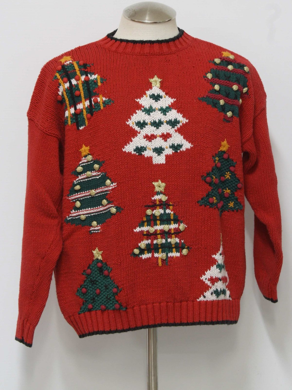 Ugly Christmas Sweater : vintage look -WIP Stitch- Unisex Red, white ...