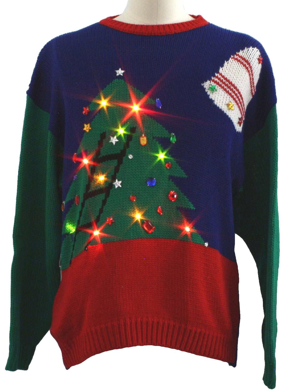 Lightup Ugly Christmas Sweater: 80s authentic vintage -Work in Progress ...