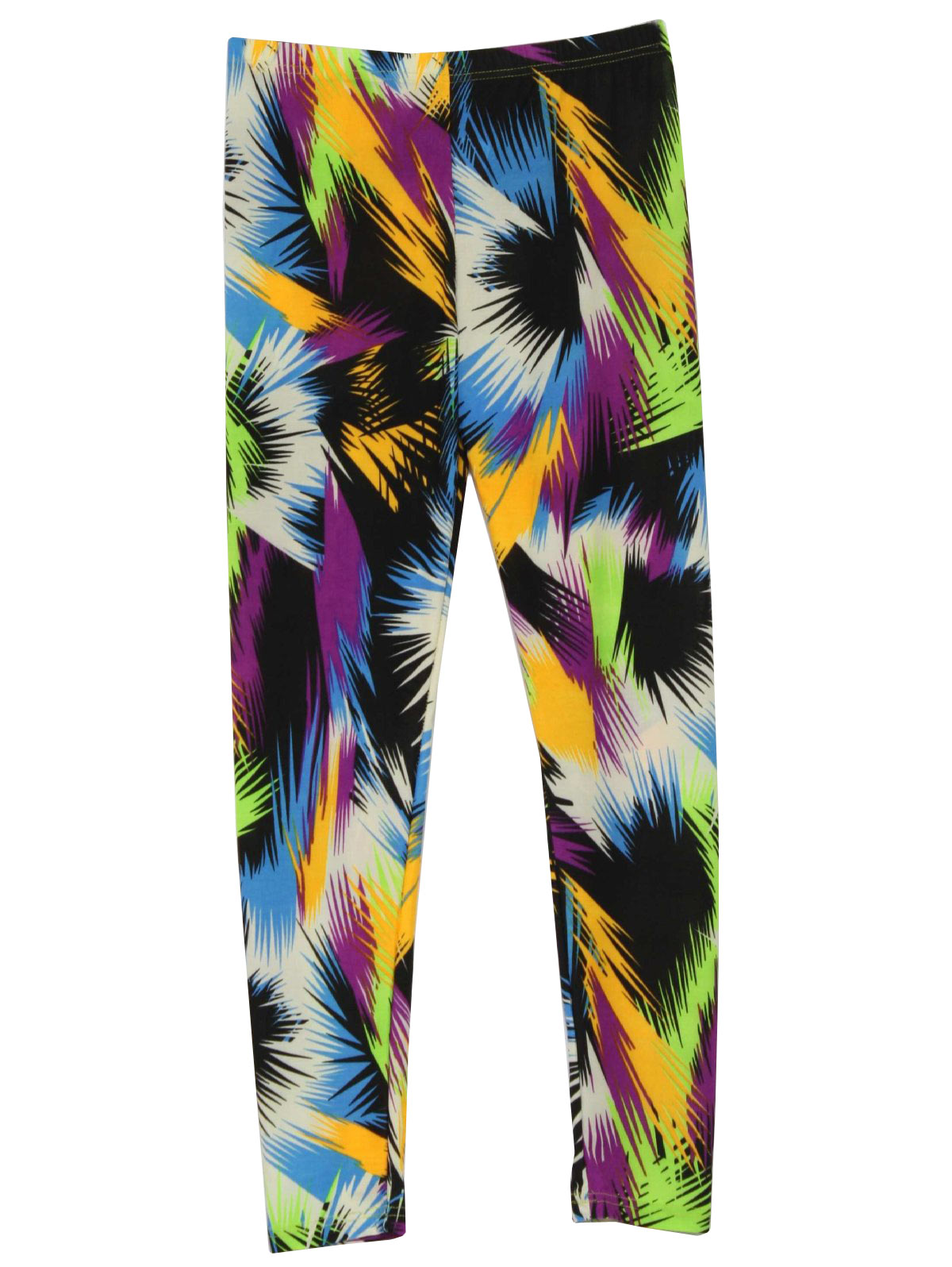 New Wave Glam Rock Totally 80s Look Skinny Legging Style Pants to