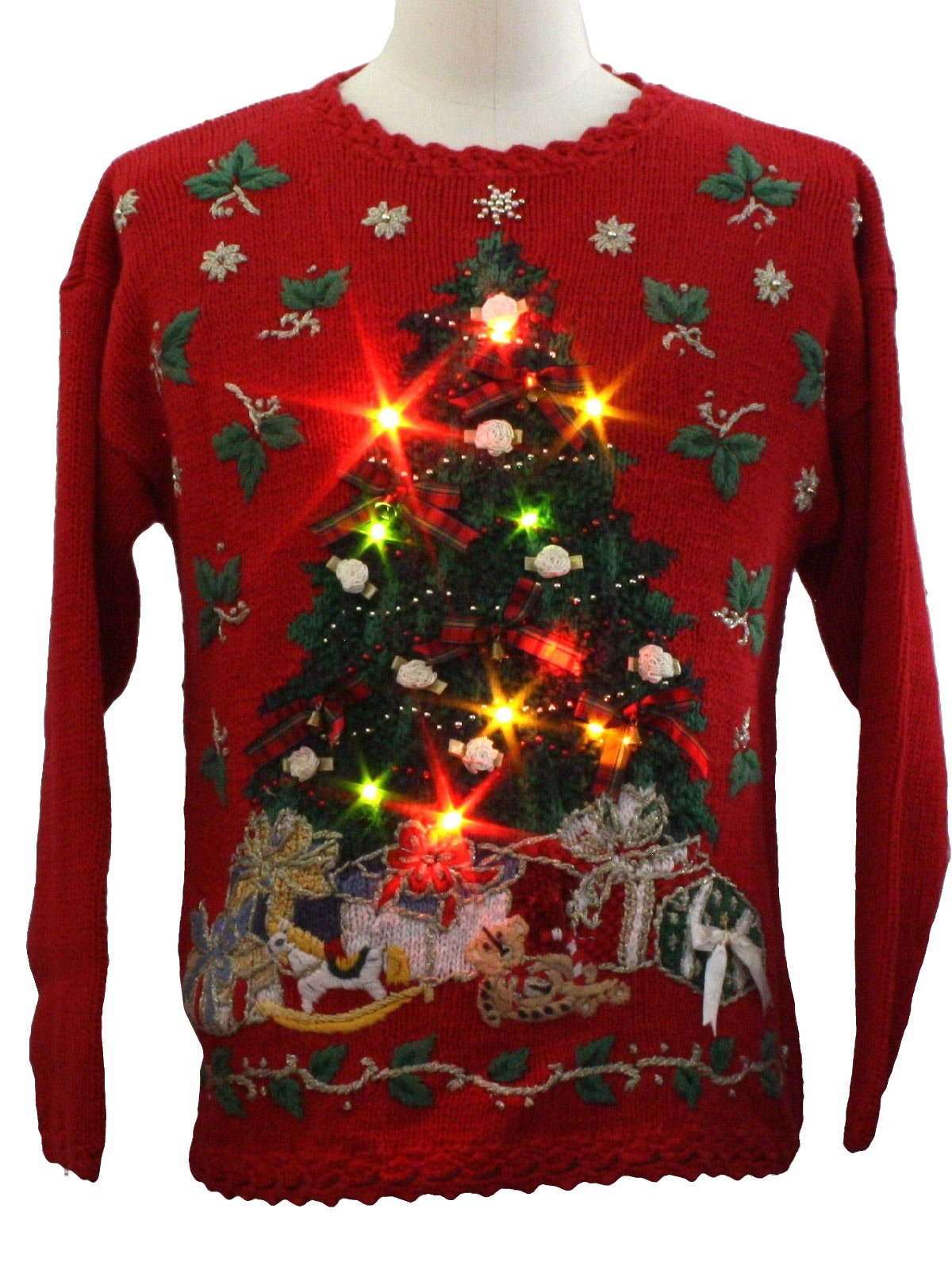 Womens Lightup Ugly Christmas Sweater : -Heirloom Collectibles- Womens ...