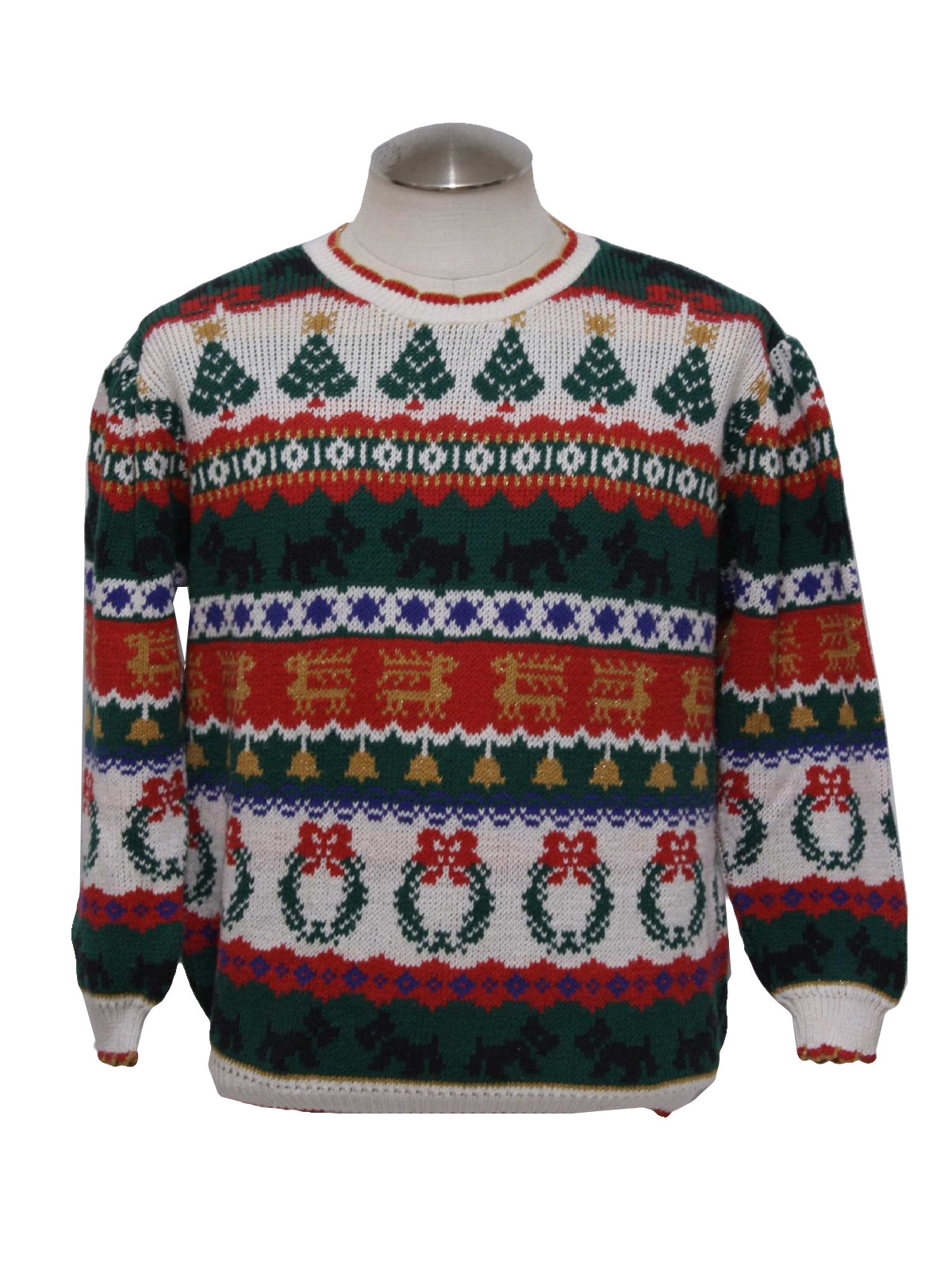 Vintage 1980's Ugly Christmas Sweater: 80s vintage -Missing Label ...