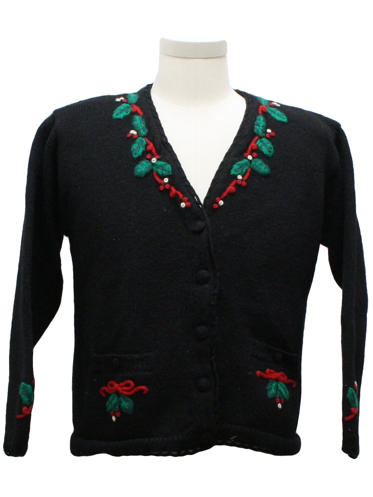 Womens Ugly Christmas Sweater: -Pendleton Knockabouts- Womens black ...