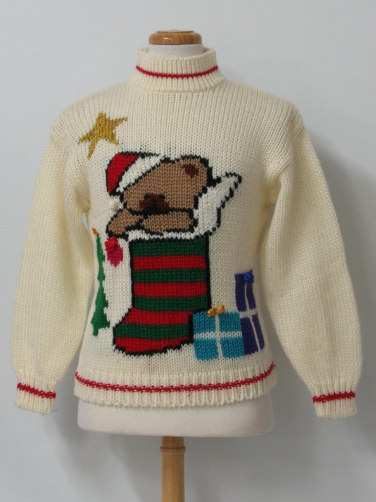 Bear-ffic Ugly Christmas Sweater: retro look -Far and Near- Unisex ...