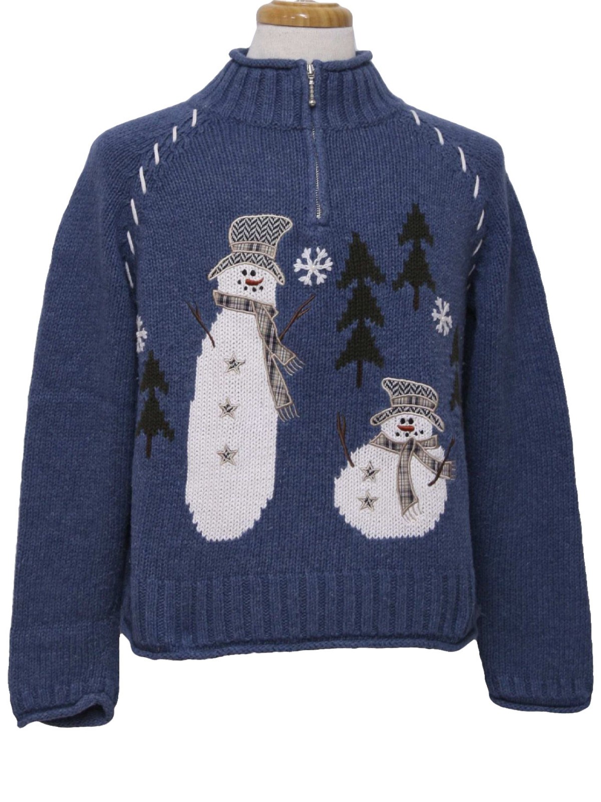 zip up christmas sweater