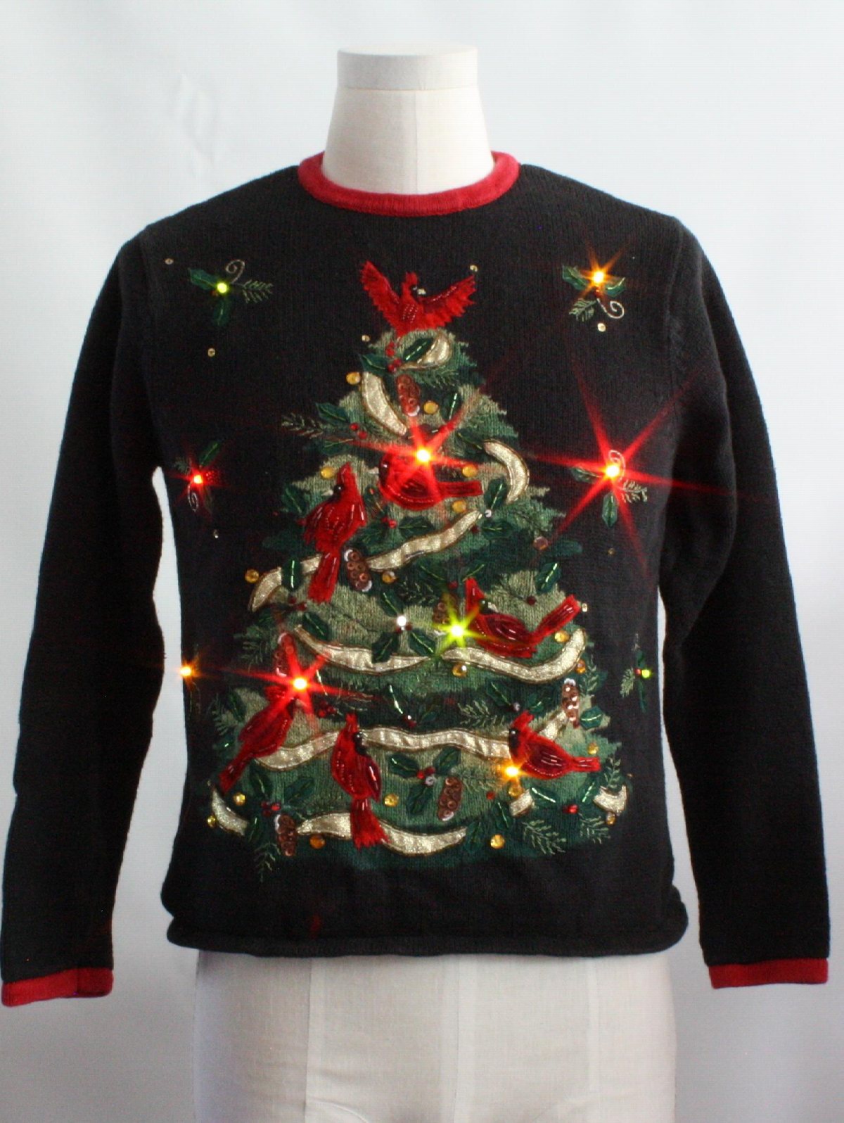 Womens/Girls Lightup Ugly Christmas Sweater: -Tiara International ...