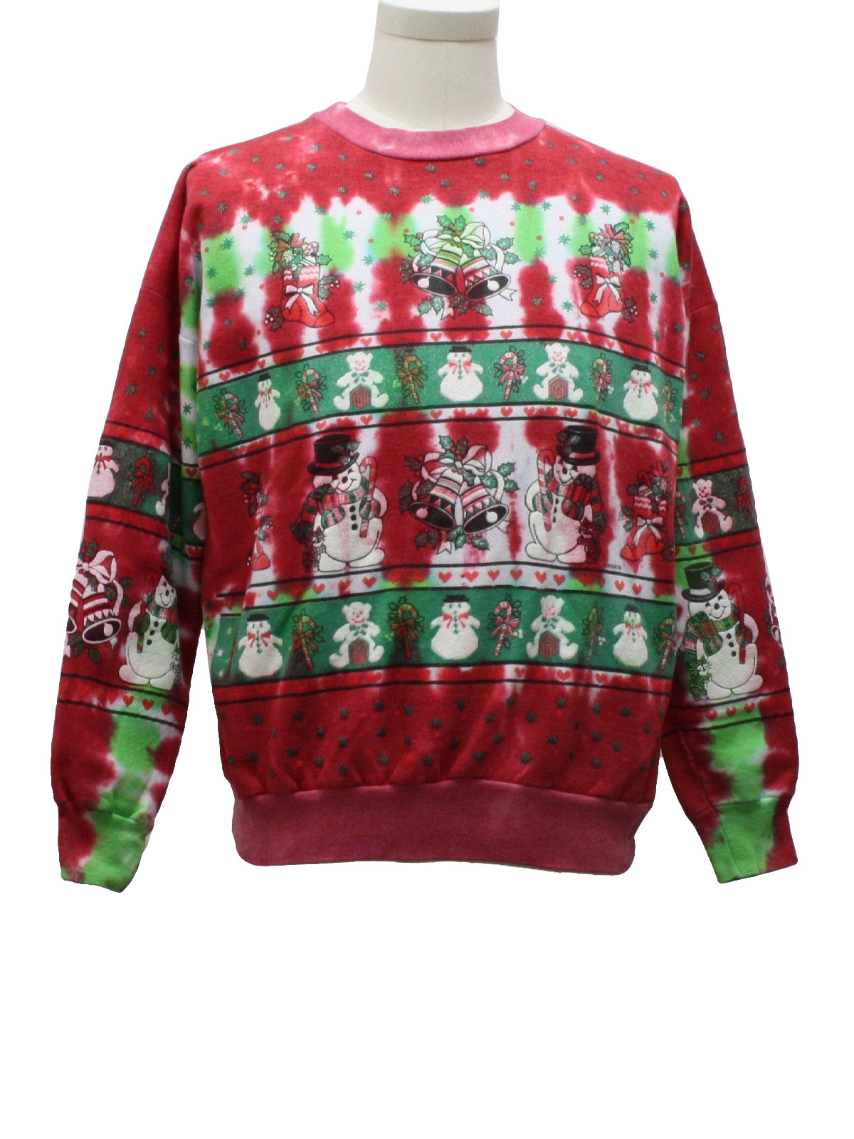 1980's Tie Dyed Ugly Christmas Sweatshirt (SkyLite): 80s authentic ...