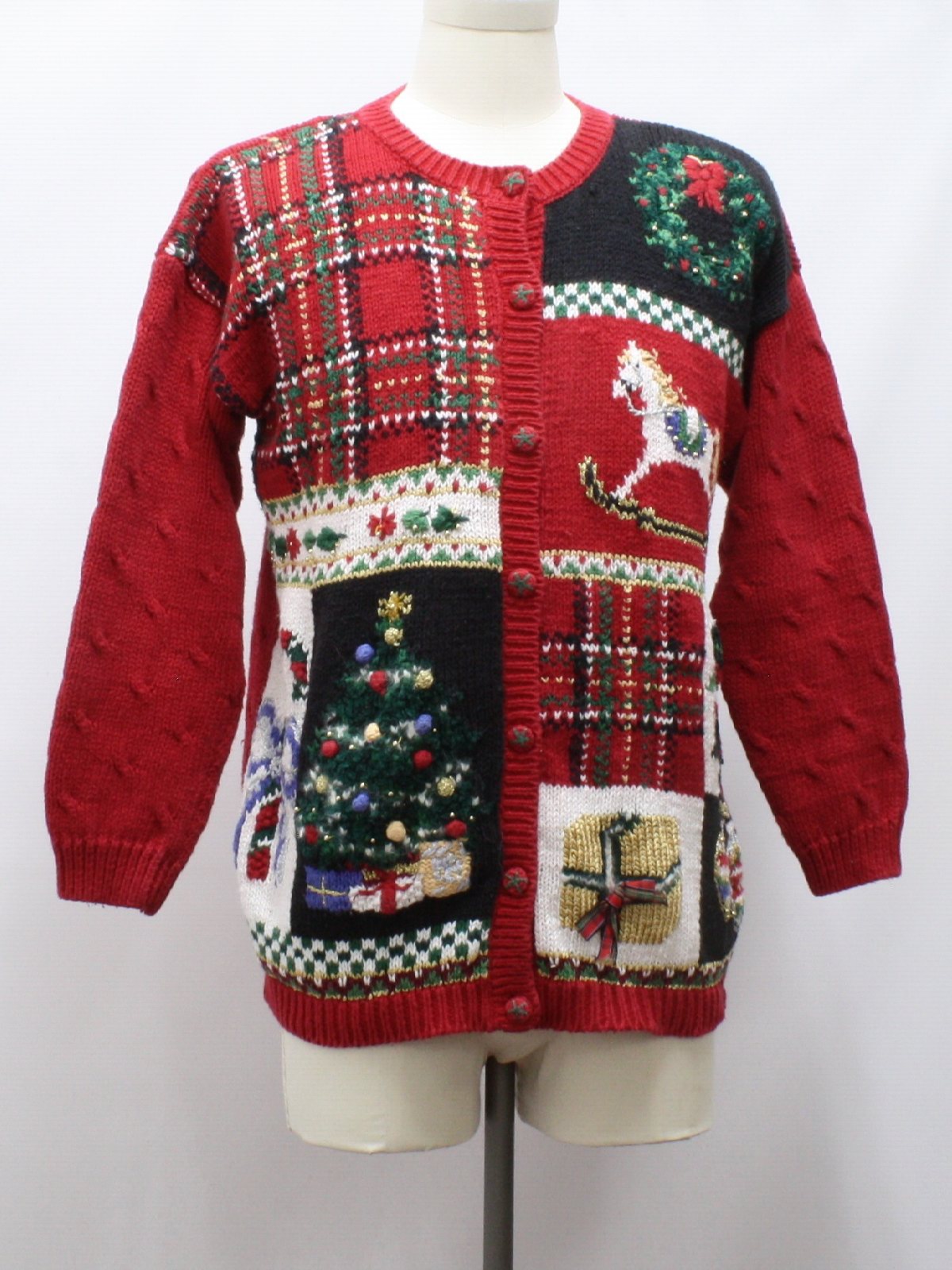 Womens Ugly Christmas Cardigan Sweater: -Private Collection by Carolina ...