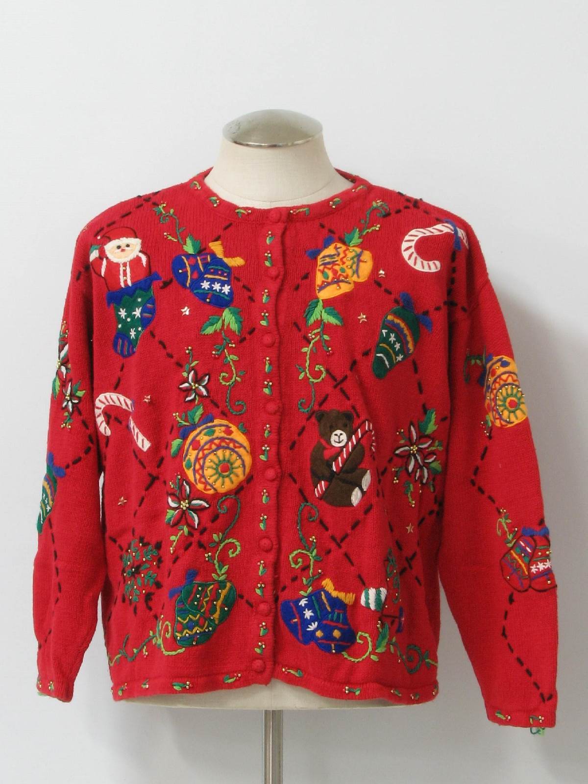 Womens Ugly Christmas Sweater: -Lord & Taylor- Womens red background ...