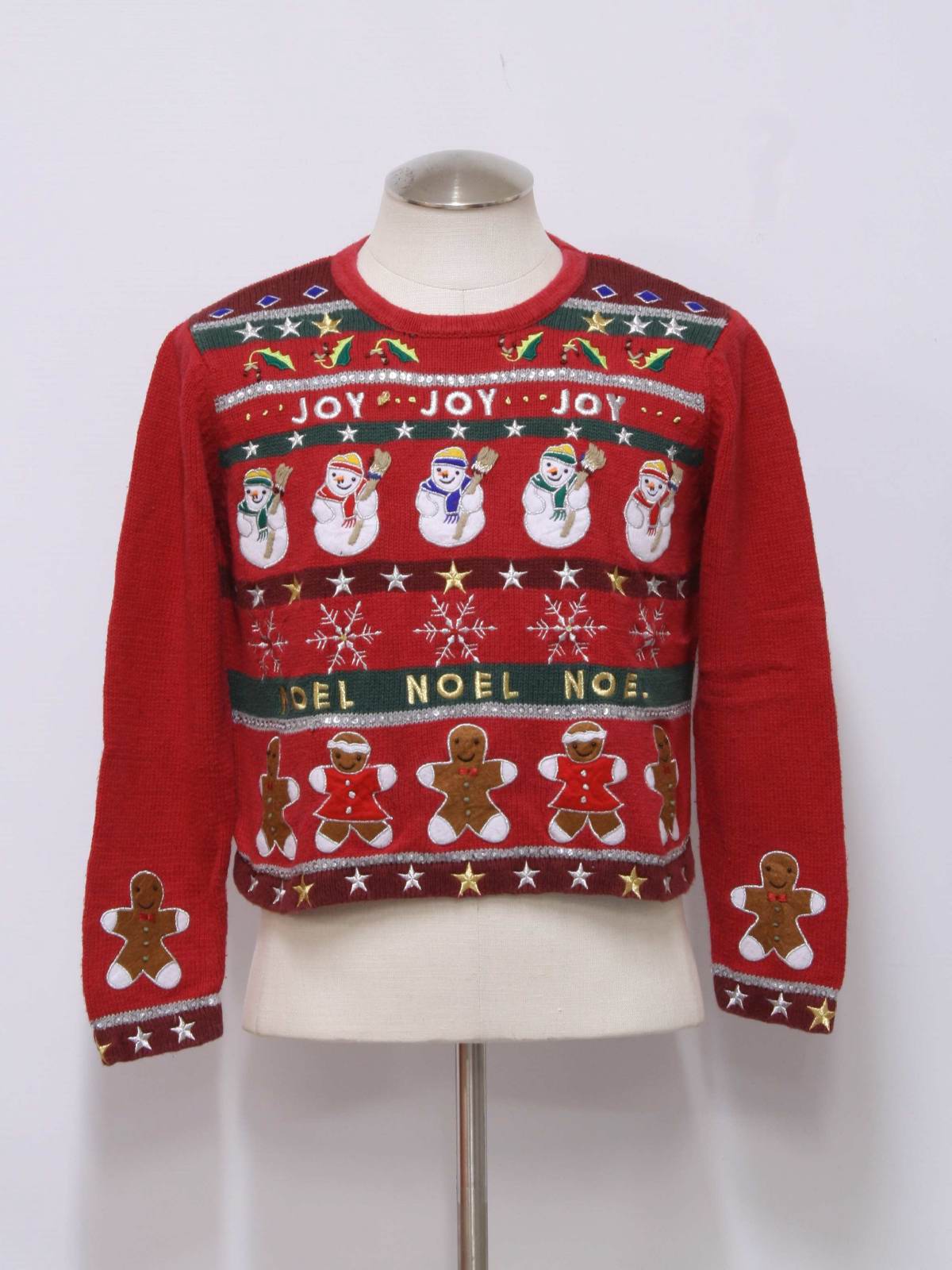 Nineties Vintage Womens Ugly Christmas Sweater: 90s -Reference Pointe ...