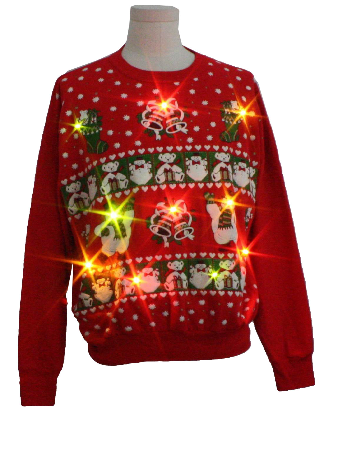 Retro 80's Ugly Lightup Christmas Sweatshirt: 80s authentic vintage ...