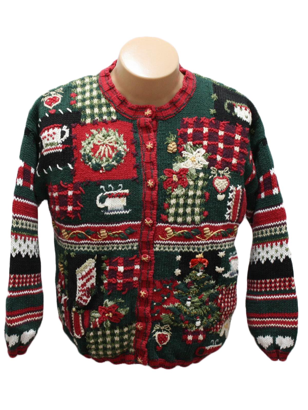 Womens Country Kitsch Ugly Christmas Sweater: -Heirloom Collectibles ...