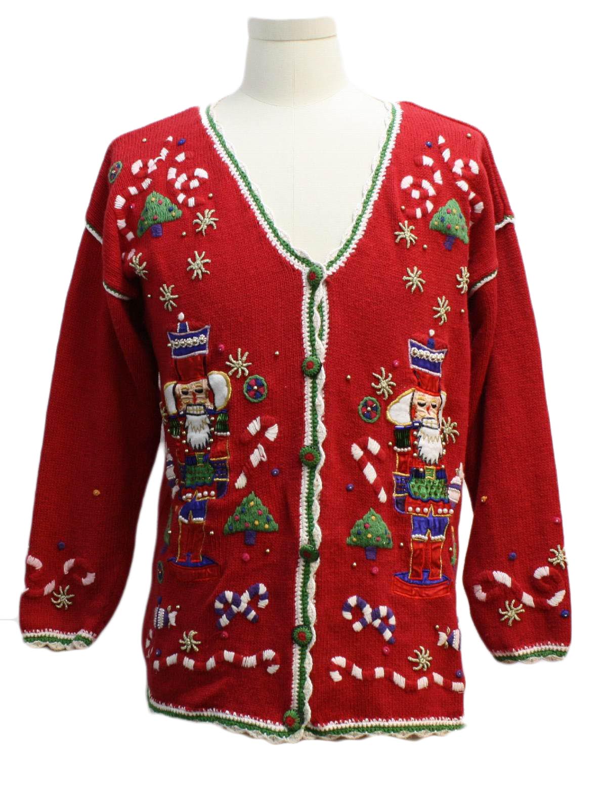 Ugly Christmas Cardigan Sweater: -Work in Progress- Unisex red ...