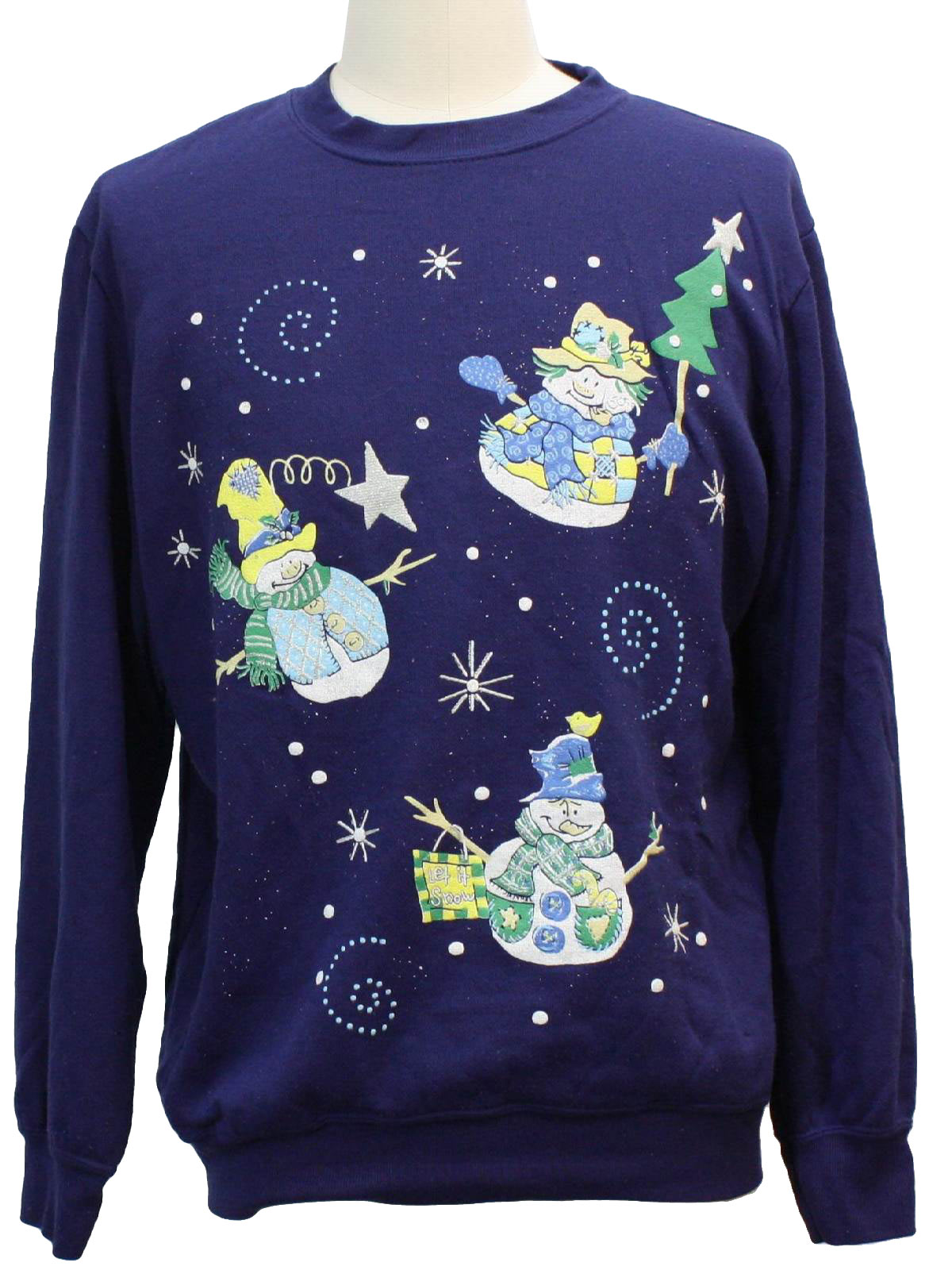 Ugly Christmas Sweatshirt: -Blair- Unisex purple background acrylic ...