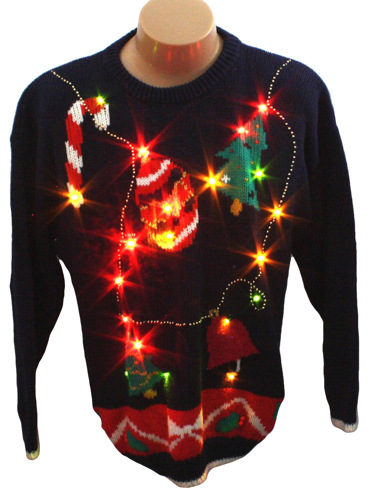 Light up Ugly Christmas Sweater: retro look -Spice of Life- Unisex ...