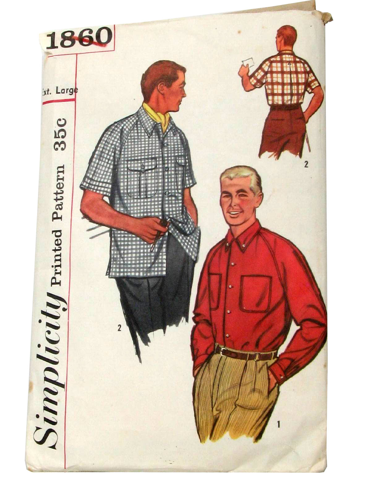 Fifties Sewing Pattern: 50s -Simplicity Pattern No. 1860- Mens Fashion ...