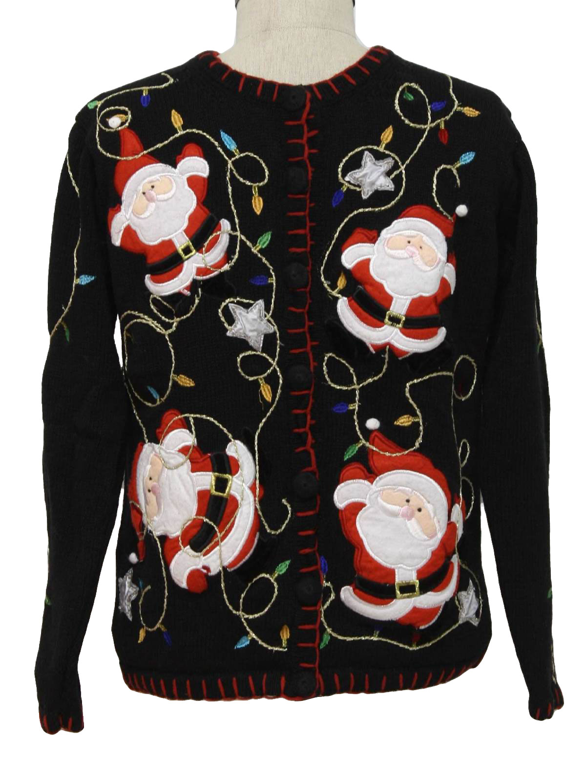 Womens Ugly Christmas Sweater: -Holiday Editions- Womens black ...