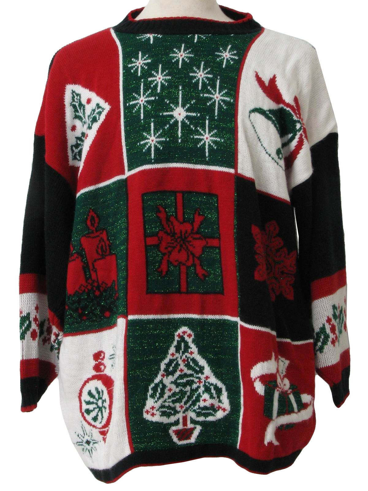 Vintage Holiday Time Eighties Ugly Christmas Sweater: 80s authentic ...