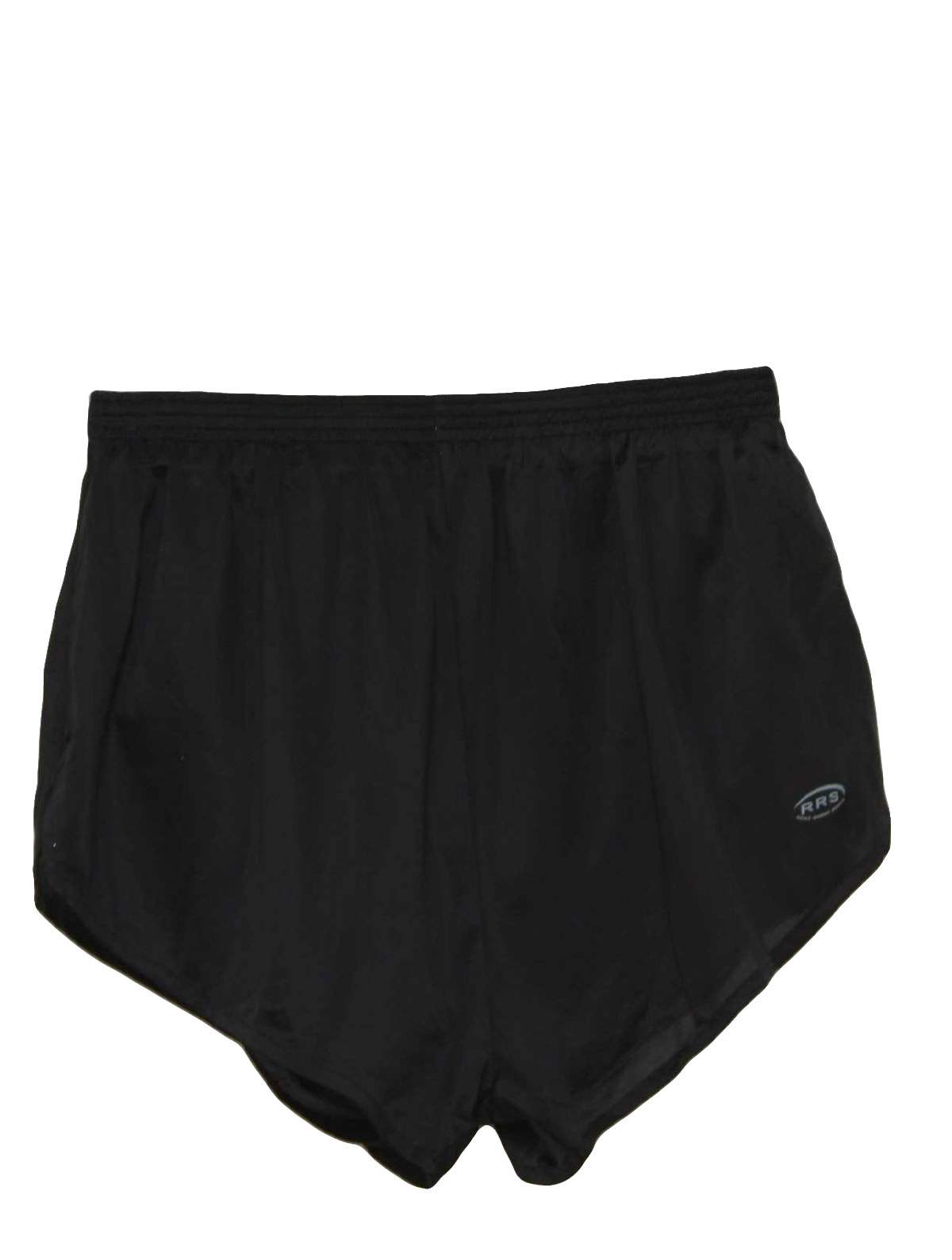 80's Vintage Shorts: 80s -RRS- Mens black background nylon blend, brief ...