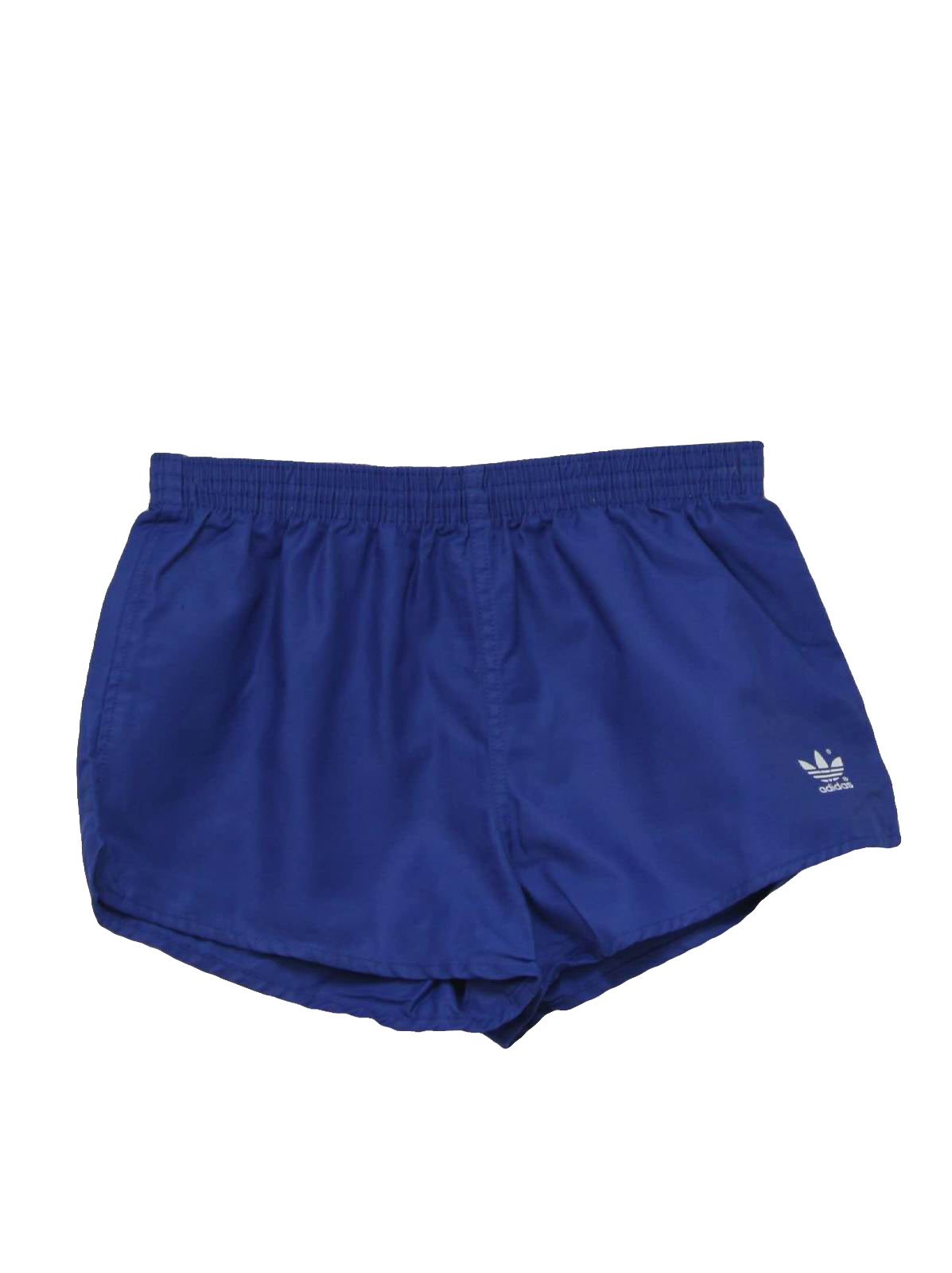 1980's Shorts (Adidas): 80s -Adidas- Mens blue background polyester and ...