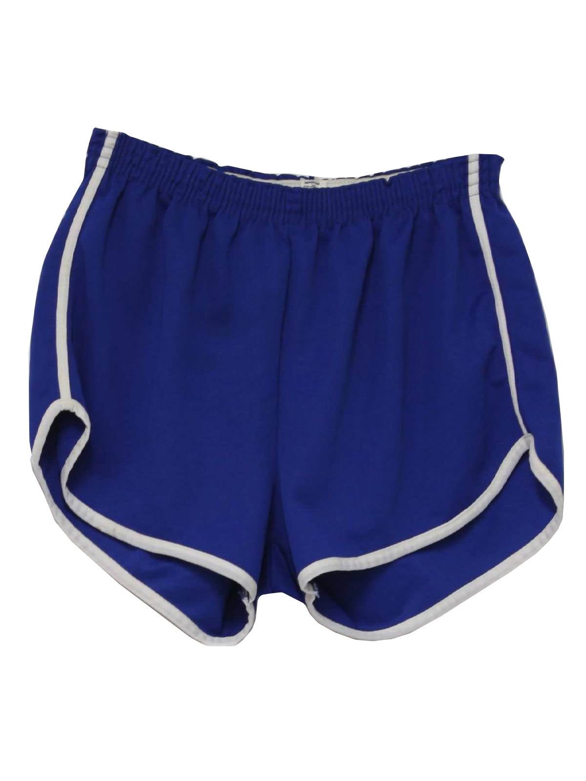 70s Blue Striped Unisex Athletic Shorts - Small to Large – Flying
