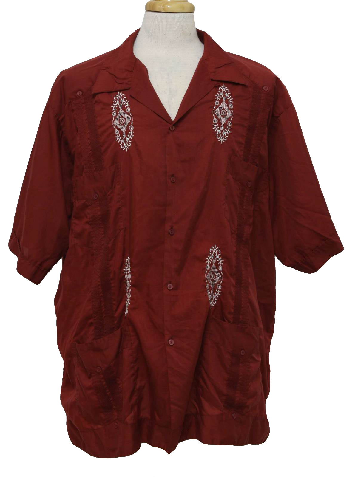 Retro 1980's Guayabera Shirt (Yucatecas) : 80s -Yucatecas- Mens ...