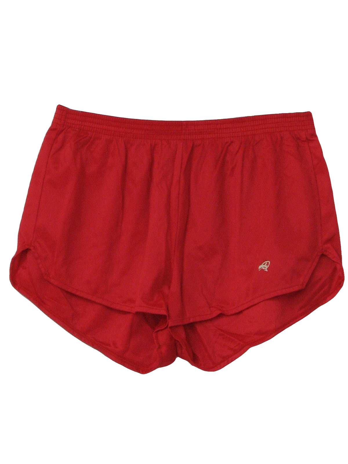 1980s Vintage Shorts: 80s -Dolfin- Mens red background nylon on nylon ...