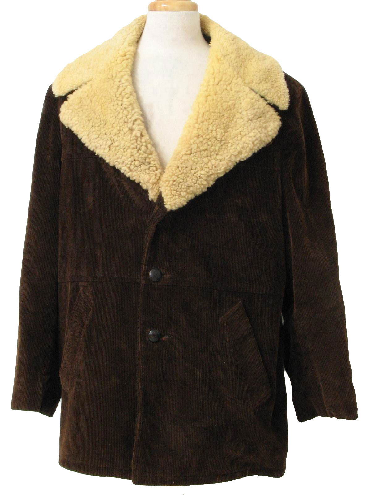 Seventies Lakeland Jacket: 70s -Lakeland- Mens dark brown, longsleeve ...
