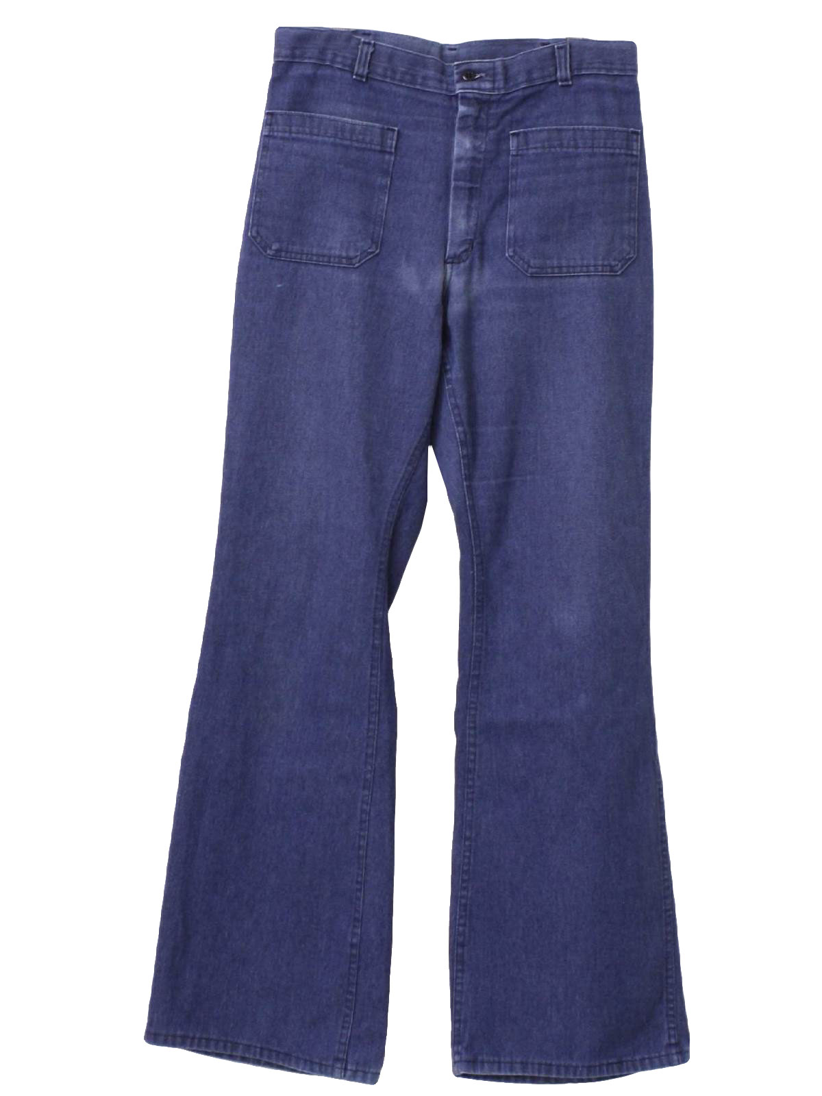 Retro 70s Bellbottom Pants (Navdungaree) : 70s -Navdungaree- Mens blue ...