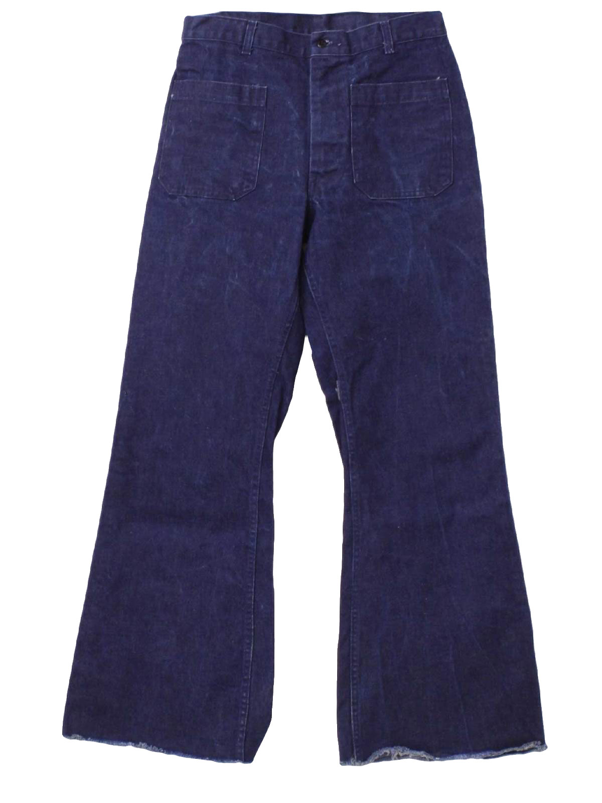 Seventies Vintage Bellbottom Pants: 70s -Gibraltar- Mens dark blue ...