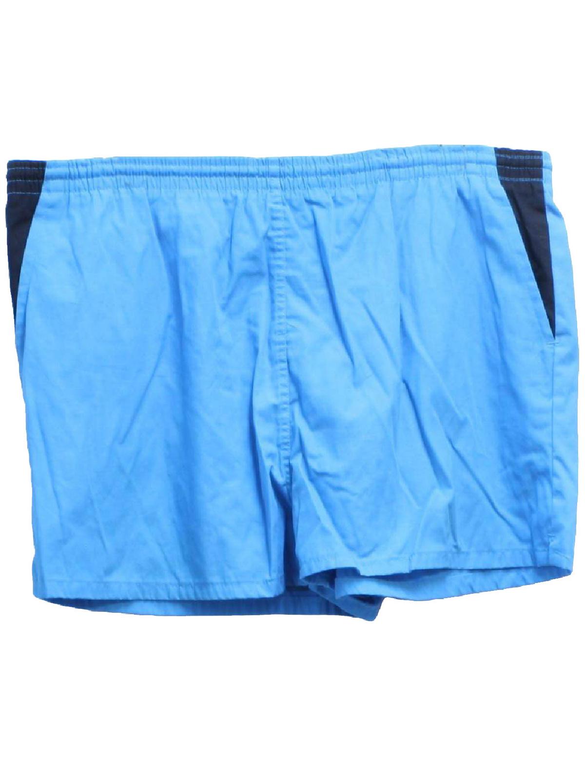 1980's Retro Swimsuit/Swimwear: 80s -Haband- Mens blue background ...