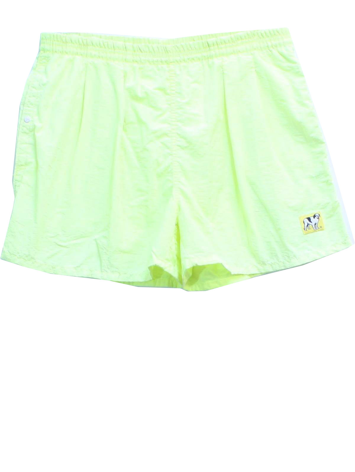 mens neon green swim trunks