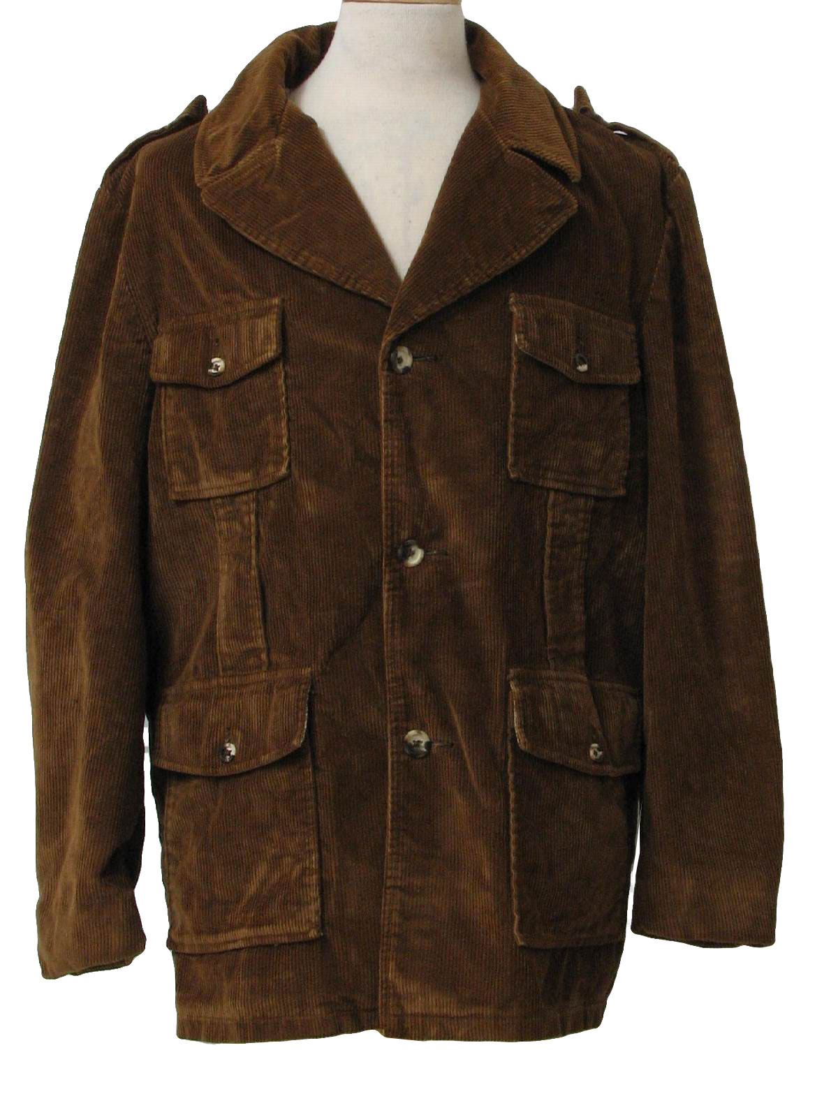 Vintage Montgomery Ward 1970s Jacket: 70s -Montgomery Ward- Mens sienna ...