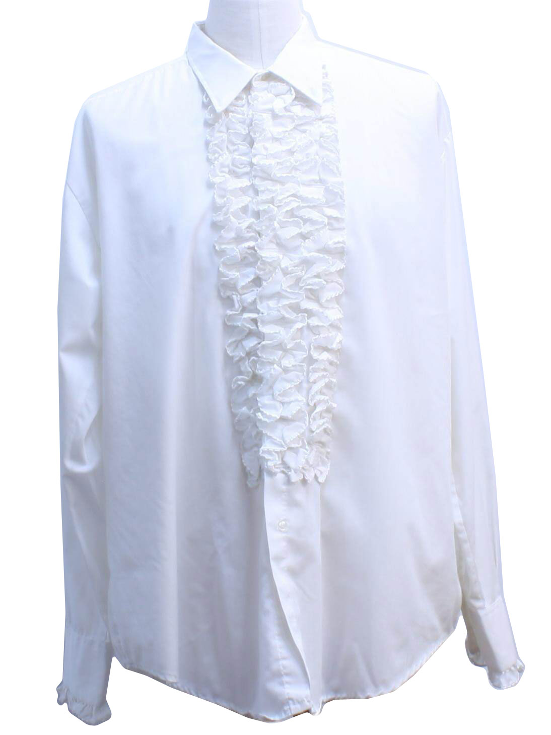 Retro 1970's Shirt (After Six) : 70s -After Six- Mens white, longsleeve ...