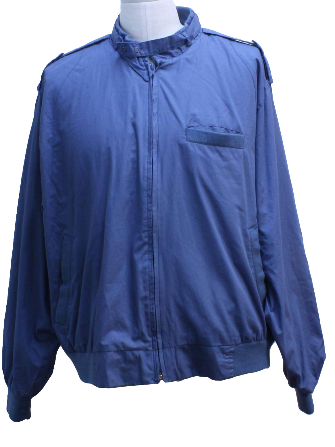 Vintage 1980's Jacket: 80s -J Blair Adventures Club- Mens blue cotton ...