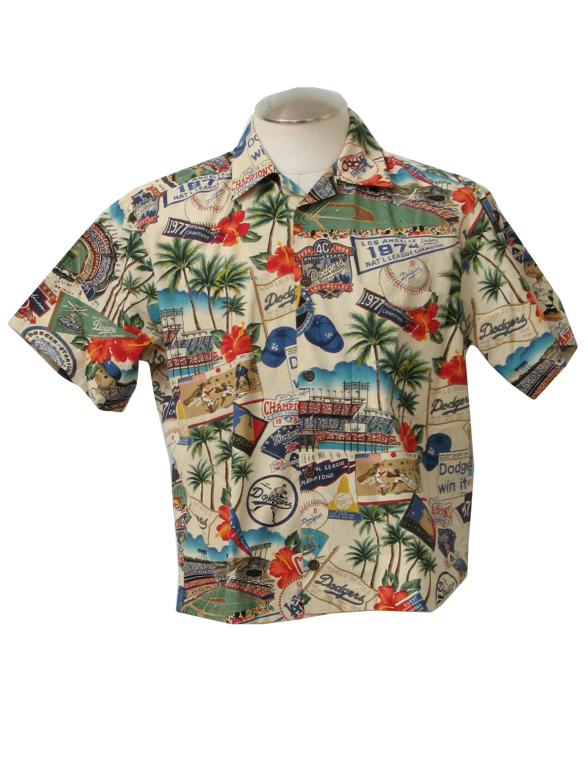 90's Vintage Hawaiian Shirt: 90s -Reyn Spooner- Mens ivory background ...