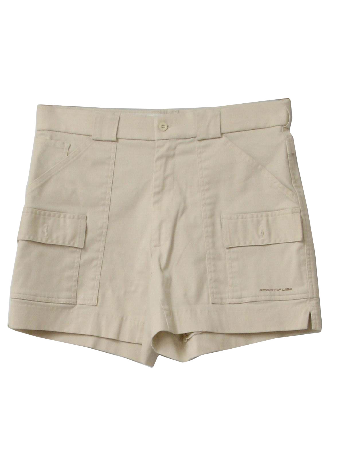 1980's Shorts (Sportif): 80s -Sportif- Mens putty polyester cotton ...