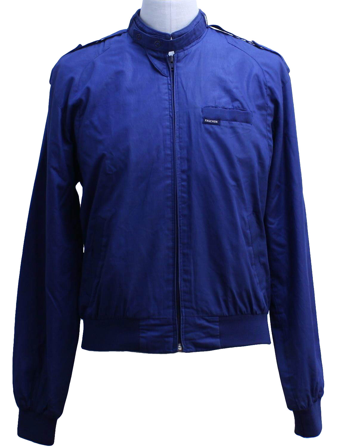 Vintage Fauchon Eighties Jacket: 80s -Fauchon- Mens blue cotton ...