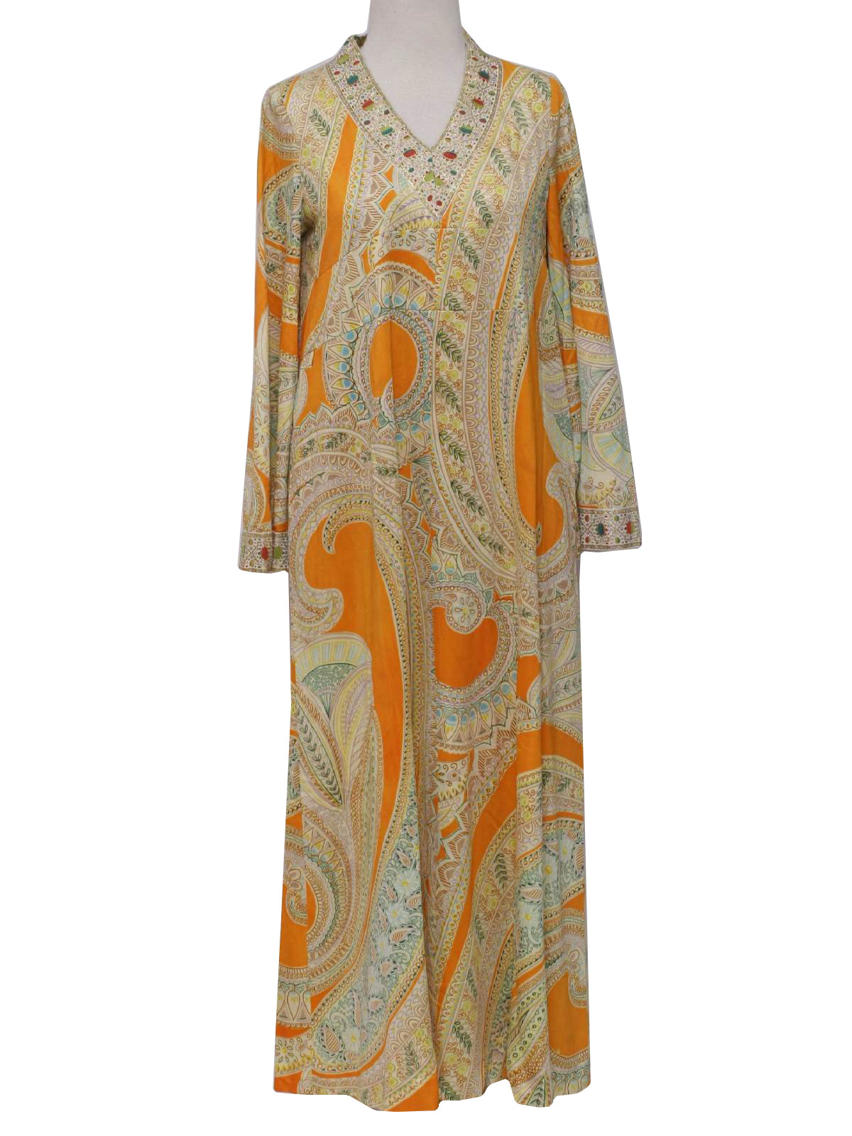 Saks Fifth Avenue 1970s Vintage Hippie Dress: 70s -Saks Fifth Avenue ...