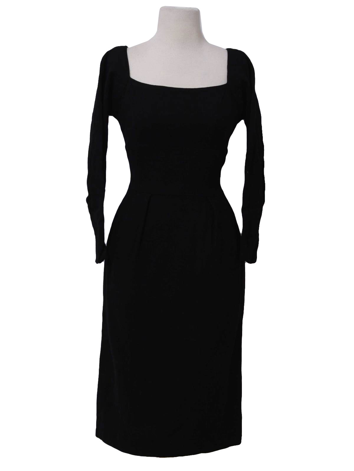 Fifties Missing Label Cocktail Dress: 50s -Missing Label- Womens black ...