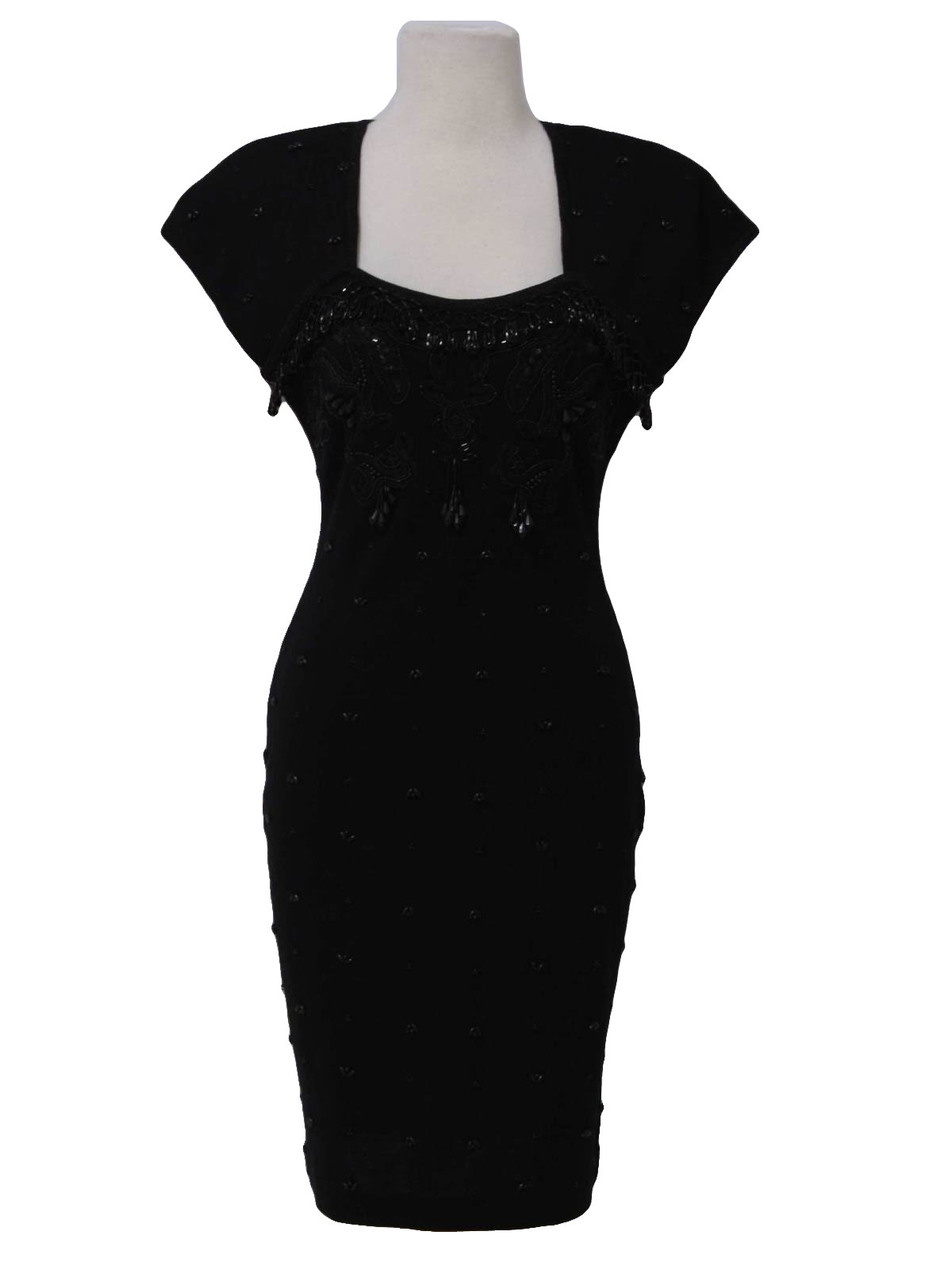 Retro 1980s Cocktail Dress: 80s -Carole Little- Womens little black ...