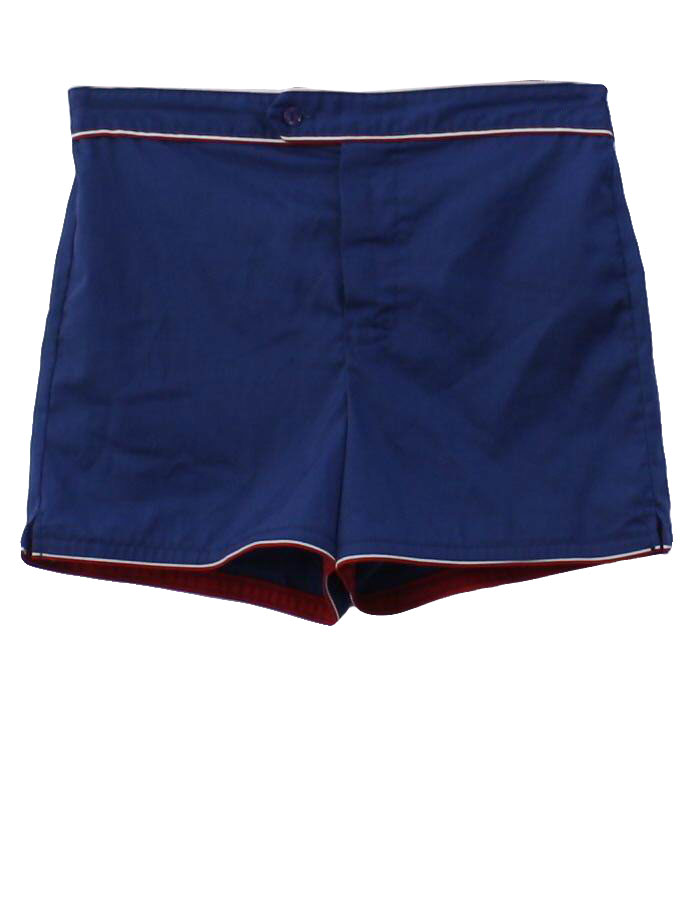 JCPenney 70's Vintage Swimsuit/Swimwear: 70s -JCPenney- Mens blue ...