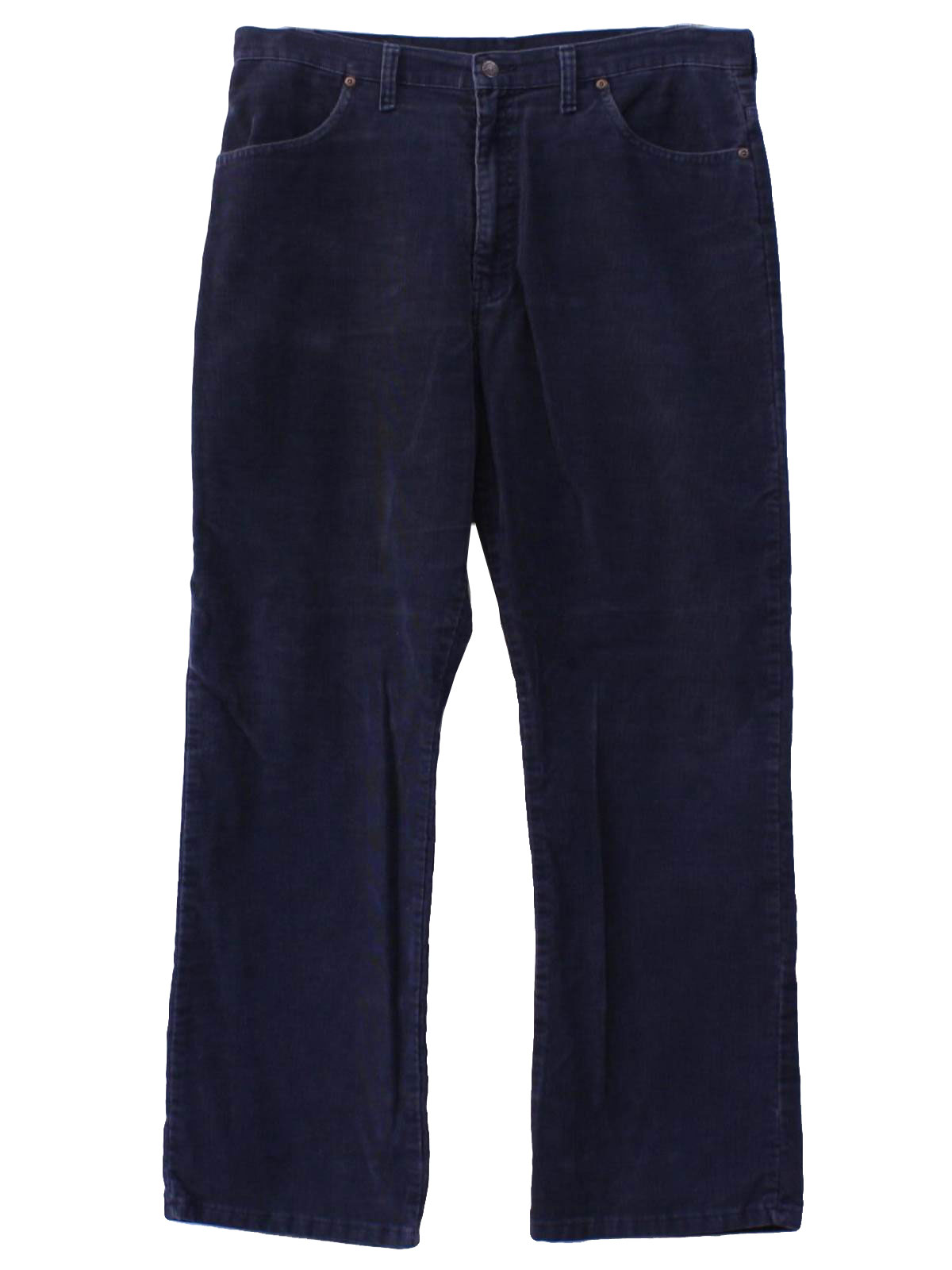 70s Pants (Plain Pockets): 70s -Plain Pockets- Mens navy blue cotton ...