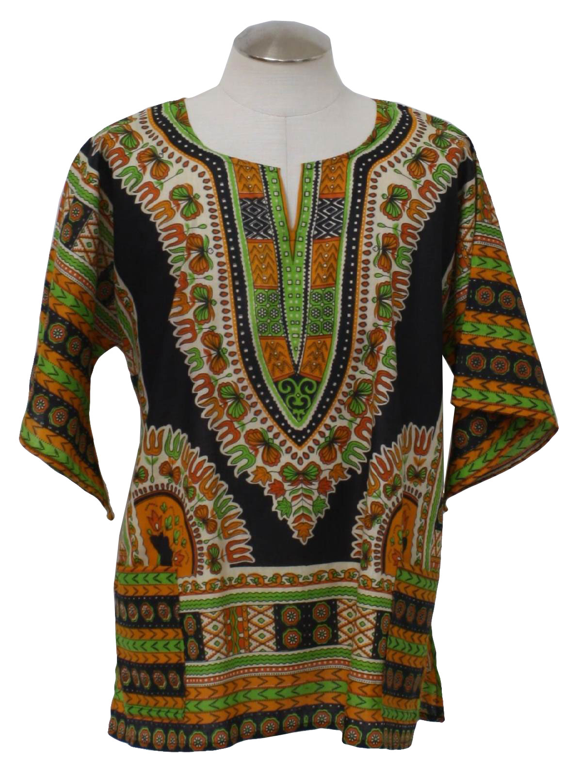 Retro 1970's Dashiki Shirt: 70s reproduction (made new recently) -No ...