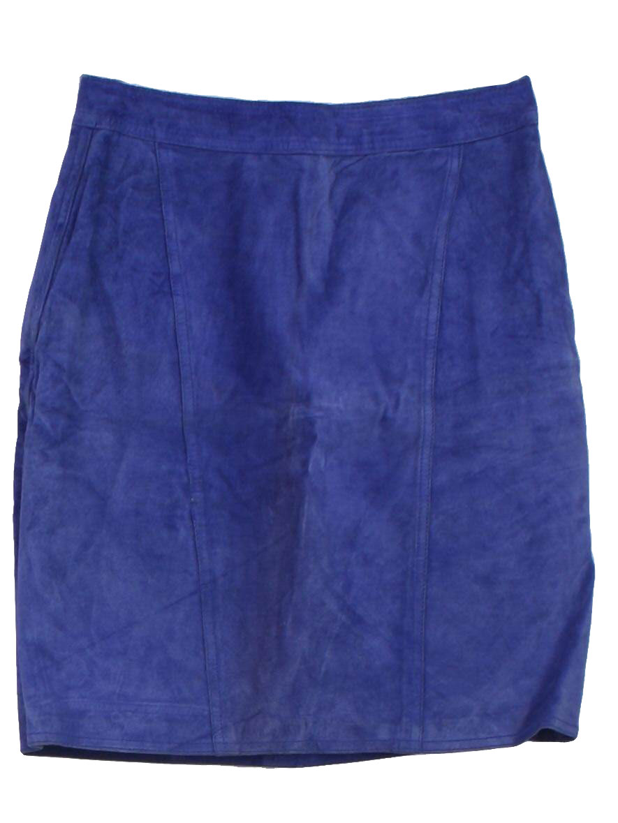 1990's Skirt (Contempo): 90s -Contempo- Womens blue background nylon ...