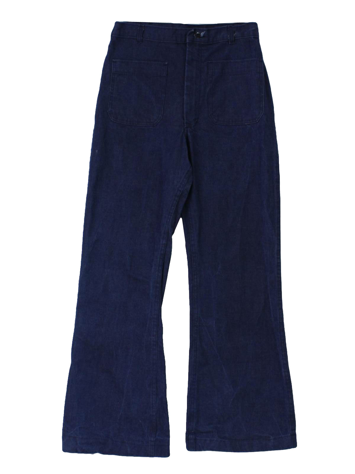 Seventies Vintage Bellbottom Pants: 70s -Utility Trousers- Mens dark ...