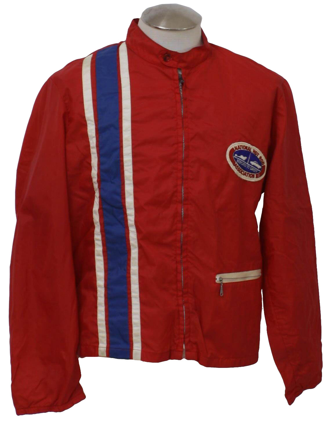 Sir Jac 70's Vintage Jacket: 70s -Sir Jac- Mens red, white and blue ...